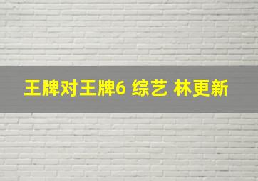 王牌对王牌6 综艺 林更新